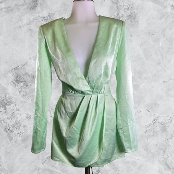 Michael Costello X Revolve Cody Romper - Mint